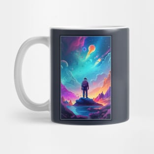 Astronaut Aesthetic Art Design | Astronaut Anime SciFi Design | Astronaut Space Art Mug